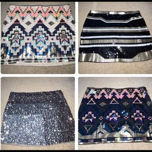 Size medium express skirt lot